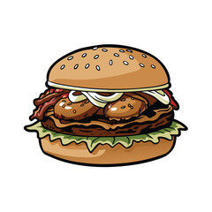 Delicious pulled pork sandwich with tangy bbq sauce and creamy slaw on a bun