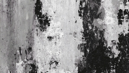 Fototapeta premium Grunge Black and White Textured Wall with Rough Peeling Paint and Stains for Business and Life Inspiration