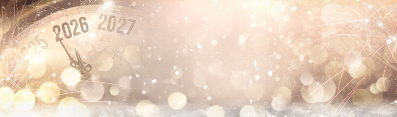 Happy New Year 2026 banner design.New Start, Resolution, Goals, Plan, Action and Mission Concept