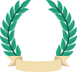 Green Laurel Wreath