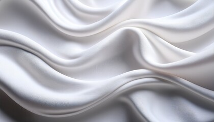 Fototapeta premium abstract white fabric waves soft texture background design