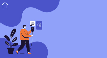 Person connecting and managing smart home devices, symbolizing modern digital living, automation, and integrated home technology for convenience.