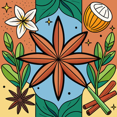 Cinnamon stock illustration