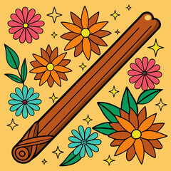 Cinnamon stock illustration