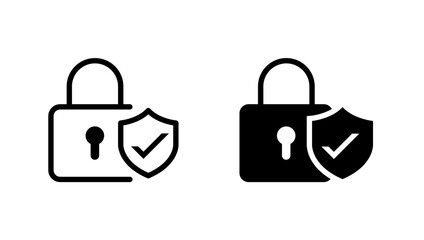 Protection and Secure icon. Security Lock