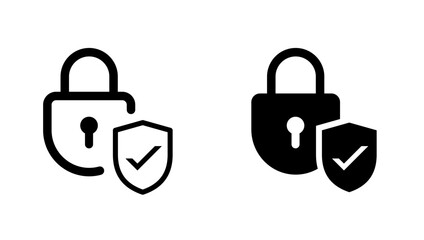 Protection and Secure icon. Security Lock