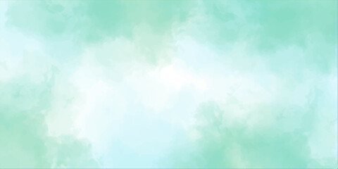 Abstract sky background with cloudy texture and sunlight. old stylist golden green texture background used as wallpaper, cover, flyer, template, decoration. light green cloud