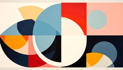 Abstract geometric shapes in vibrant colors (3)