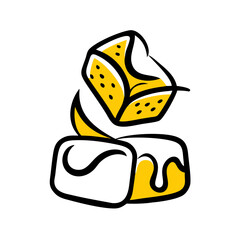 Chocolate hand drawing icon for web and graphic design