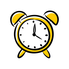 Clock hand drawing icon for web and graphic design