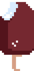 Fototapeta premium Pixel Ice Cream Popsicle