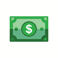 Dollar banknotes isolate on white background
