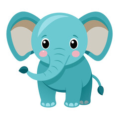 Obraz premium baby elephant cartoon