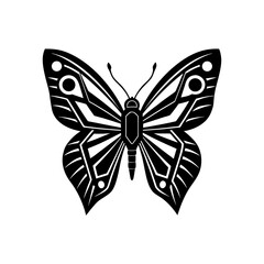 futuristic y2k butterfly vector  