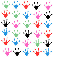 Colorful Animal Footprint Designs for Various Uses