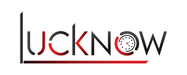 Lucknow text png City of Nawabs Uttar Pradesh capital Lucknow city tax vector images