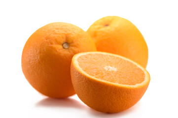 orange on white background