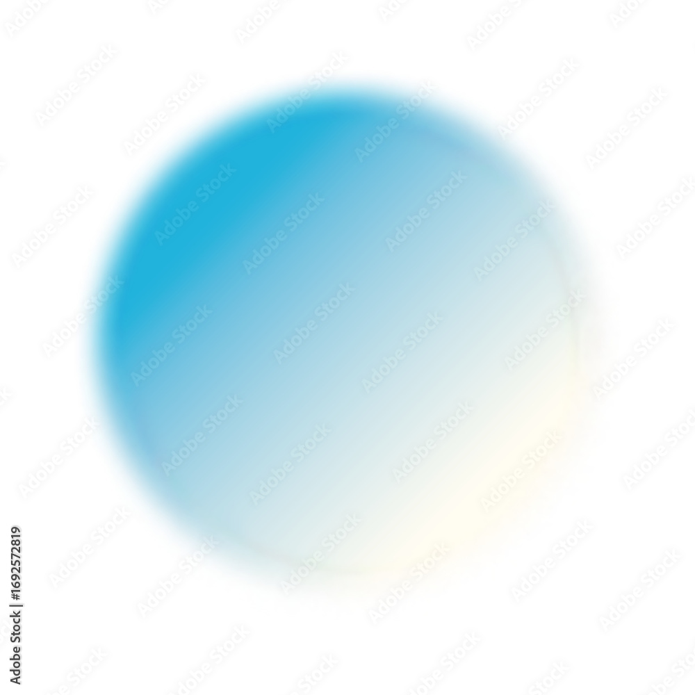 Poster abstract blue gradient circle with soft blur effect.