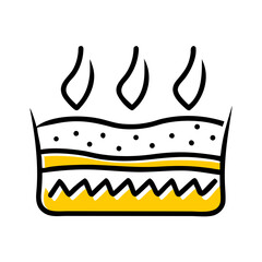 Skin Firmness hand drawing icon for web and graphic design