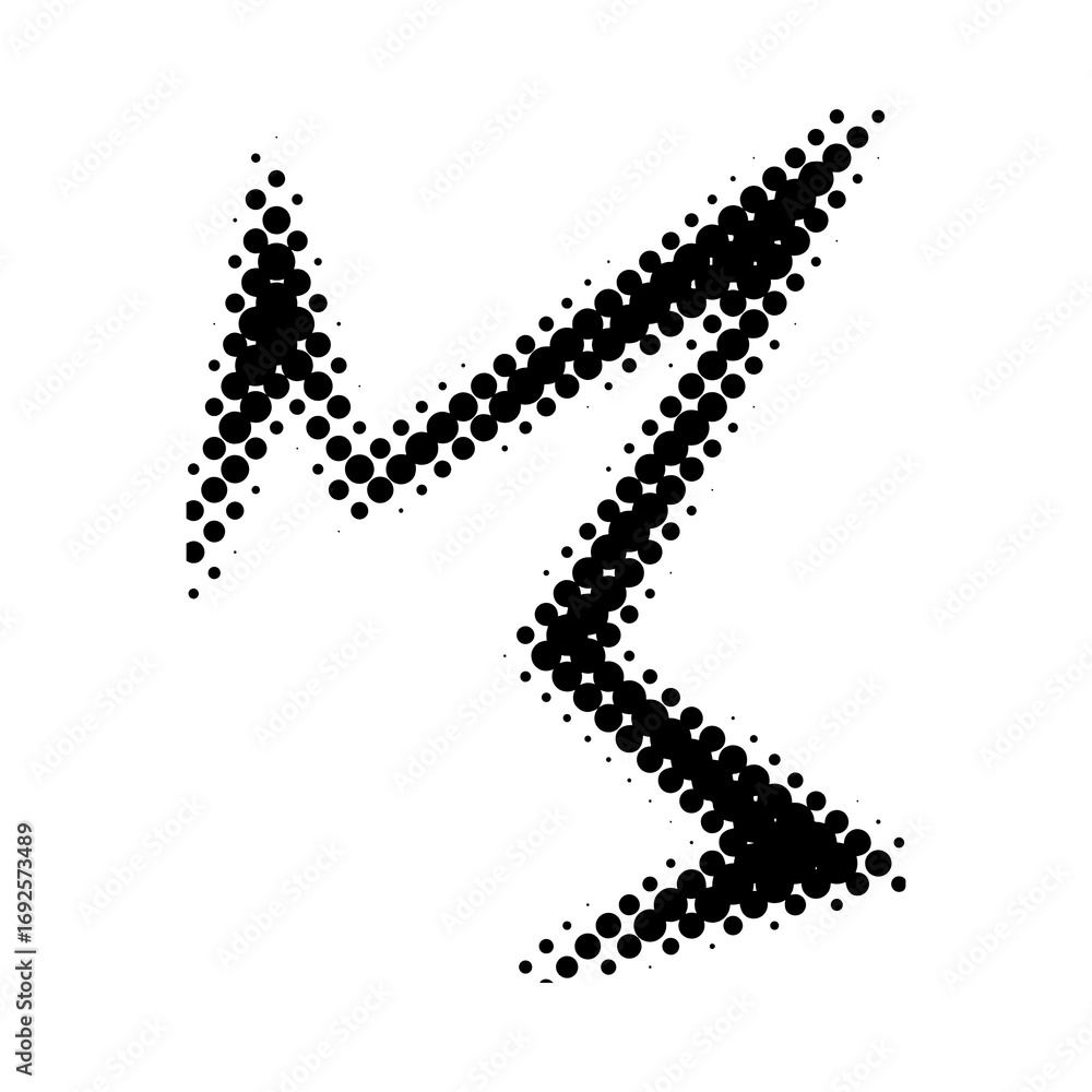 Poster abstract halftone dot pattern graphic design element.