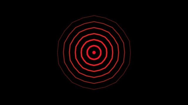 Digital radio wave White color animation. Radio wave on black background Animation. Radio waves concept. network tower produced radio wave concept. 4K Radio waves animation.