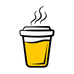 Syrup Bottle hand drawing icon for web and graphic design