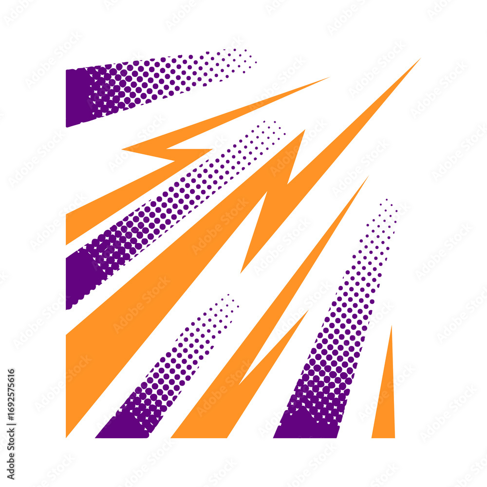 Poster dynamic abstract speed lines graphic design.