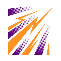 Dynamic Abstract Speed Lines Graphic Design.