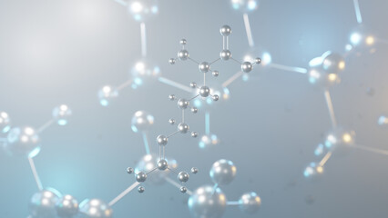 l-arginine molecular structure, 3d model molecule, amino acid structural chemical formula view from a microscope