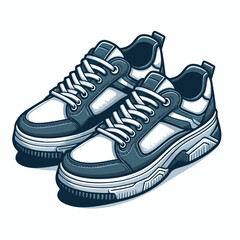 Cool shoes vector