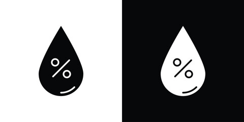 Humidity icon logo. simple graphic symbols