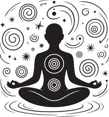 Yoga Silhouette Vector Illustration