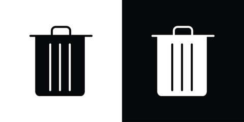 Delete icon logo. simple graphic symbols