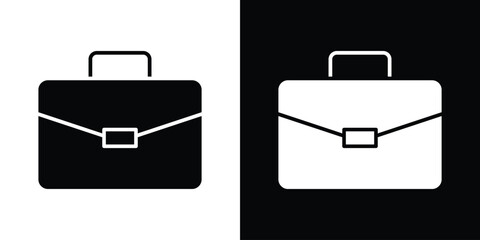 Briefcase icon logo. simple graphic symbols