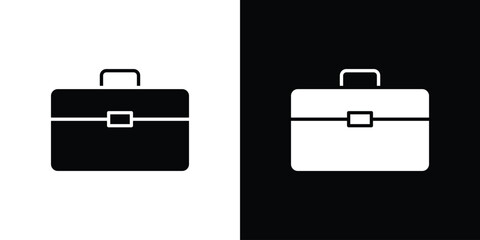 Briefcase icon logo. simple graphic symbols