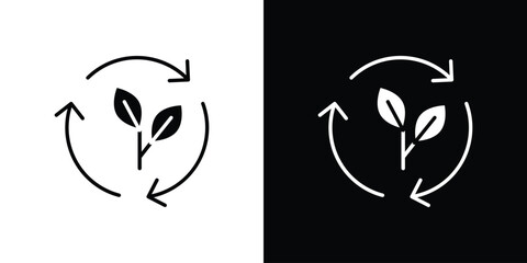 Alternative energy icon logo. simple graphic symbols