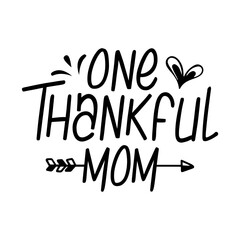 One Thankful Family Svg Design