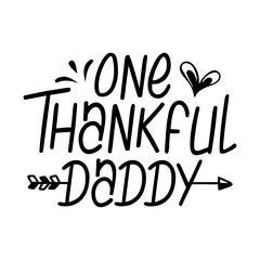 One Thankful Family Svg Design
