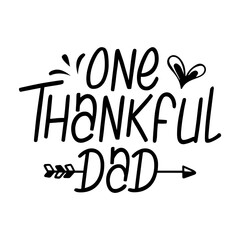 One Thankful Family Svg Design