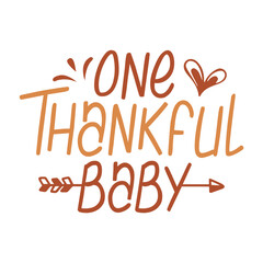 One Thankful Family Svg Design