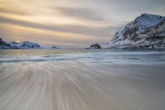 Haukland beach, Vestv&aring;g&oslash;ya, Lofoten, Norway
