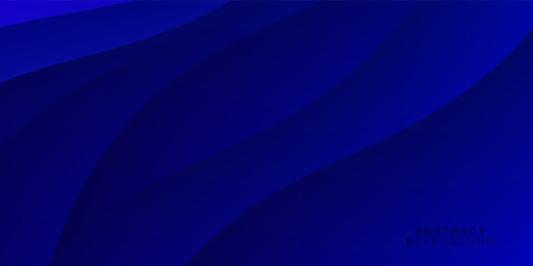 Abstract deep dark underwater background. Deep blue ocean gradient wallpaper. Blurry sea backdrop for presentation, brochure, poster, banner, flyer. Night sky and deep water vortex surface. Vector