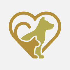 Modern Vector Pet Shop Logo Design