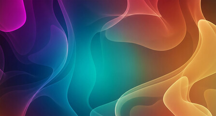 Abstract colorful smoke background with gradient of rainbow colors