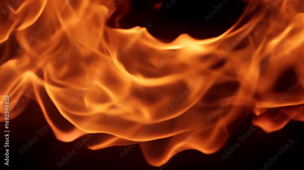 Poster intense combustion visualization capturing fluid, swirling flame dynamics with intricate texture and