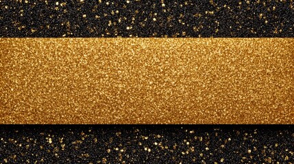 Glittering gold sparkle texture on a dark surface creates a luxurious and enchanting atmosphere perfect for celebrations and special events
