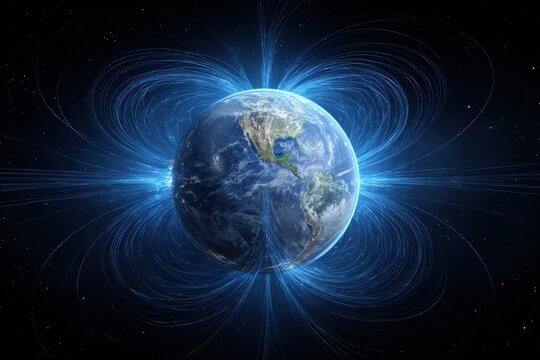 Earths Magnetic Field - A Stunning Visualization of Planetary Protection.