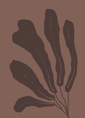 Minimal abstract image for printing. Picture for modern interiors. The picture is painted by hand on a tablet. © neurostructure