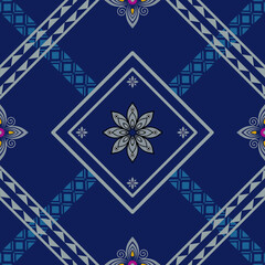 geometric seamless pattern vector design