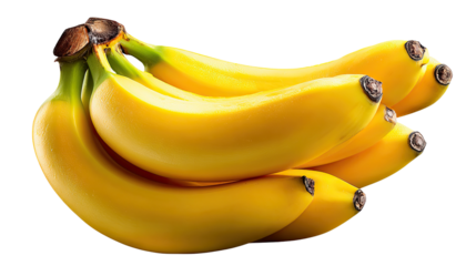 Bunch of Golden Bananas: a still life showcasing the bright yellow freshness of bananas, A bunch of ripe, golden bananas with a seamless look, capturing their natural texture.